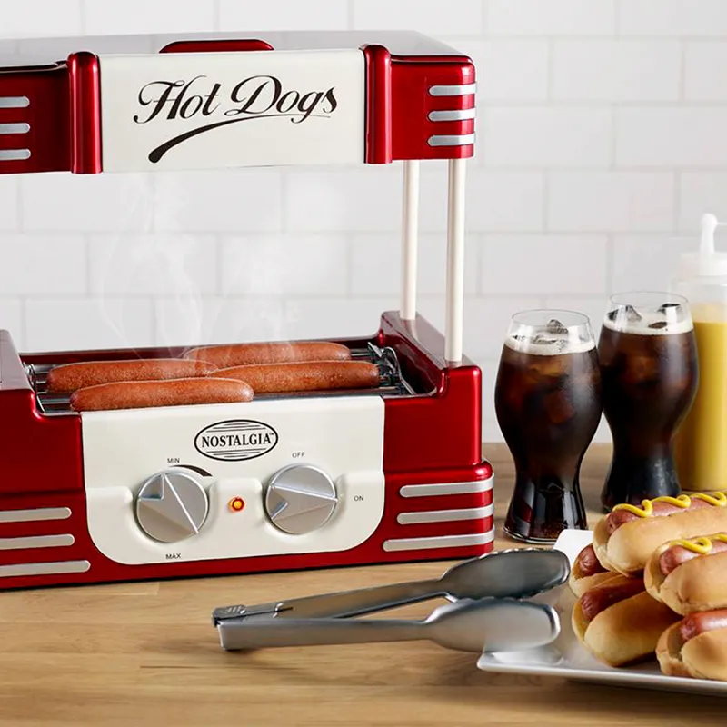 NOSTALGIA - Máquina con Rodillo Freidor para Hot-Dog Retro