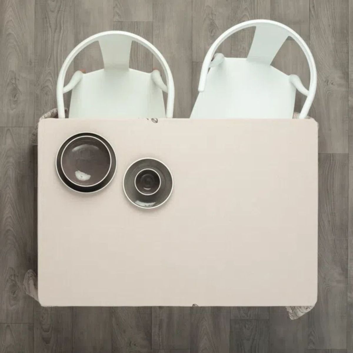 INSPIRA MARKET - Mantel de mesa de tela 150x250 - hueso y blanco