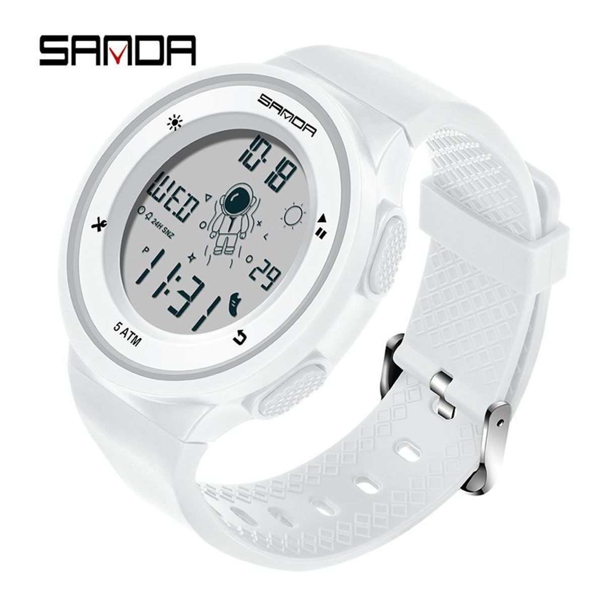 VATYERTY - Sanda 2121 reloj impermeable astronaut element blanco