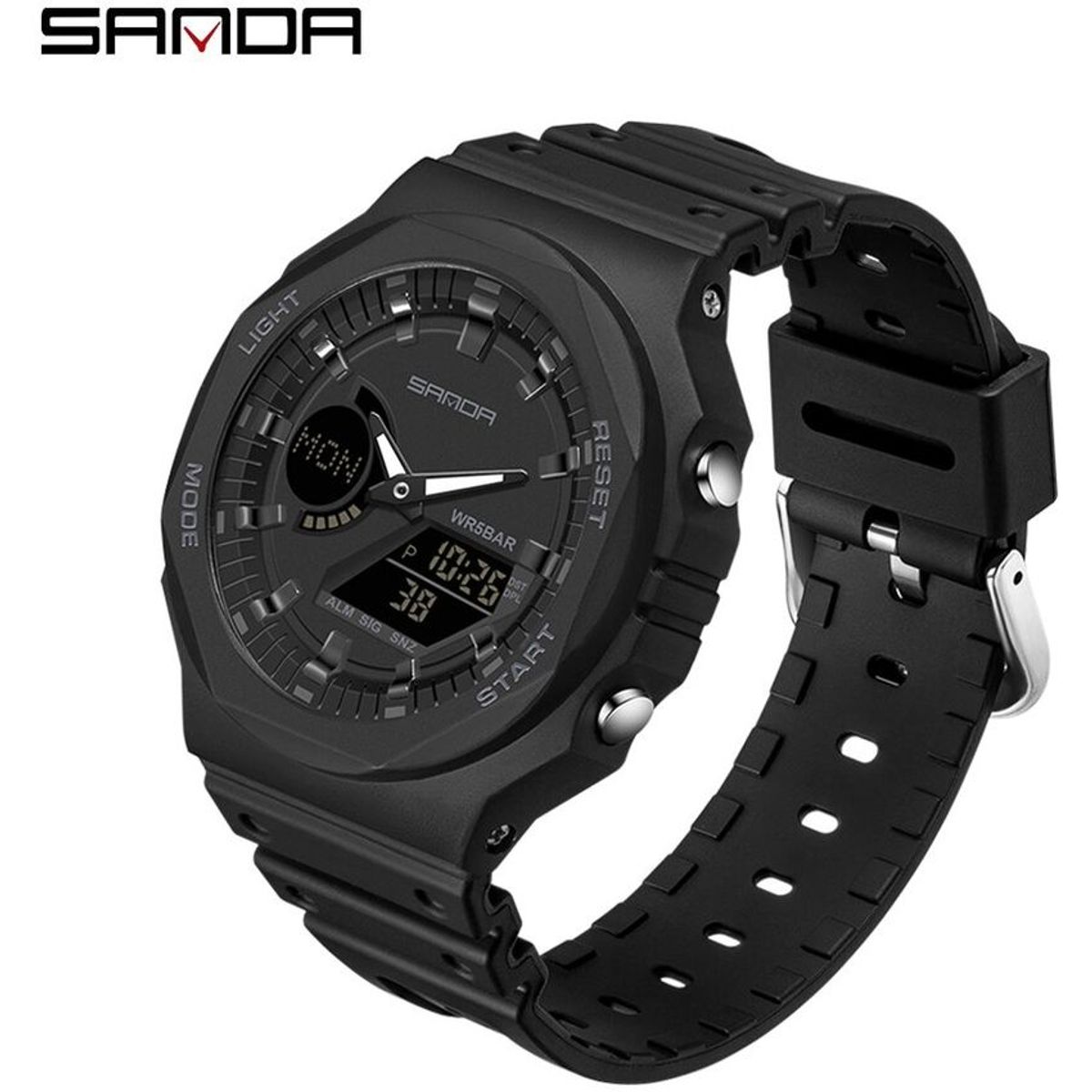 VATYERTY - Reloj deportivo hombre sanda 6016 ligero resistente