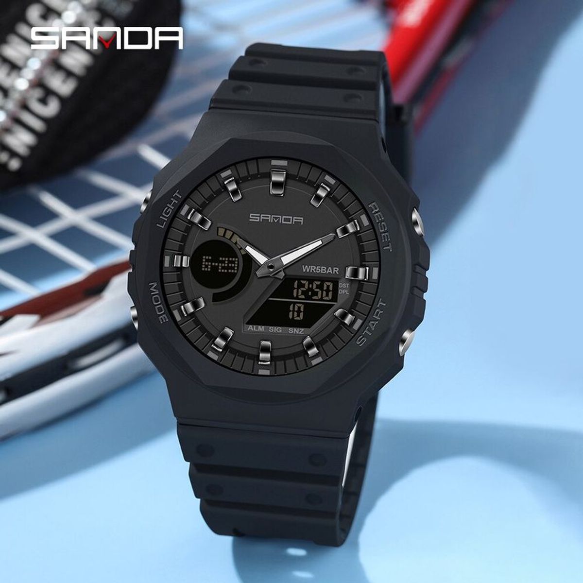 VATYERTY - Reloj deportivo hombre sanda 6016 ligero resistente