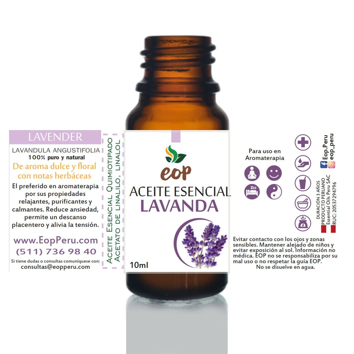 EOP - Aceite Esencial EOP de Lavanda 10ml.