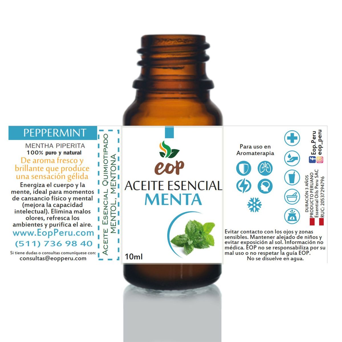 EOP - Aceite Esencial EOP de Menta 10ml