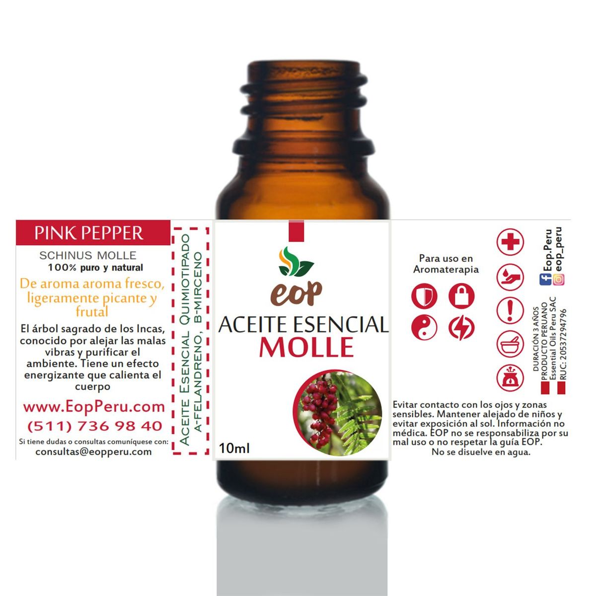 EOP - Aceite Esencial EOP de Molle 10ml.