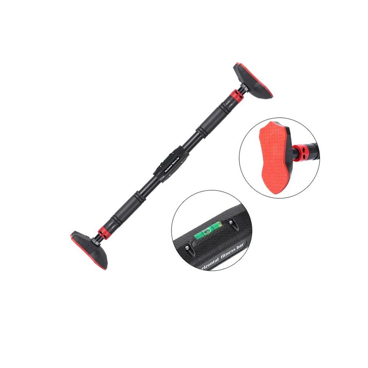 GENERICO - Barra Dominada para Puerta PRO Reforzada Negro 6690cm