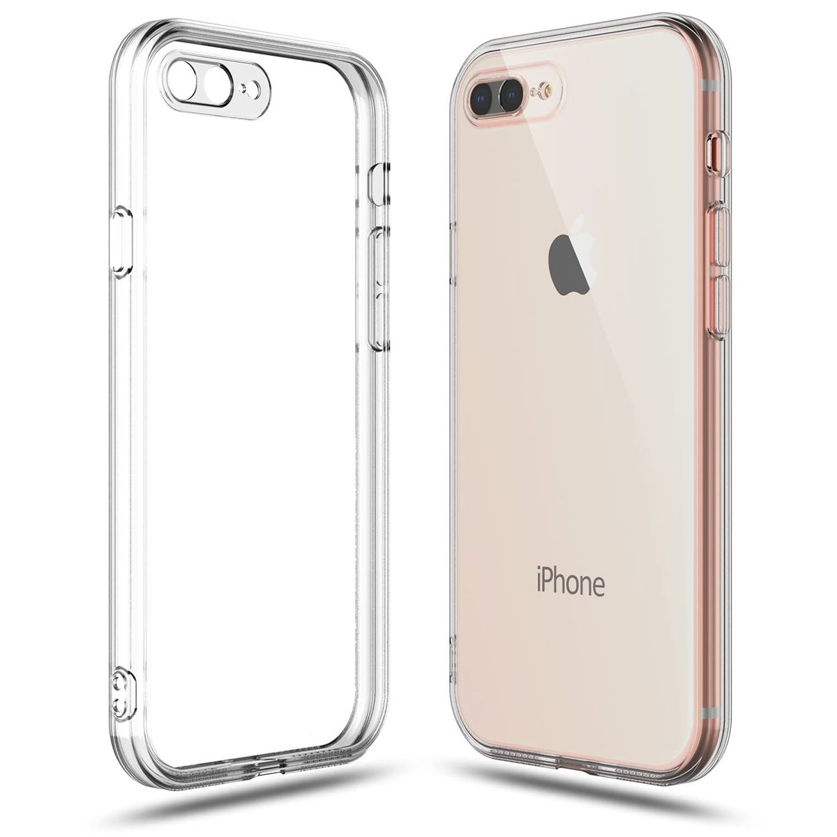 GENERICO - Case Space Funda iPhone 7 plus -Transparente