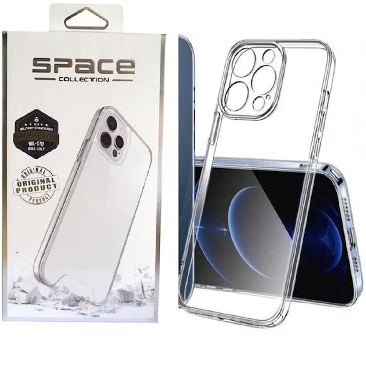 GENERICO - Case Space Funda iPhone 14 PRO -Transparente