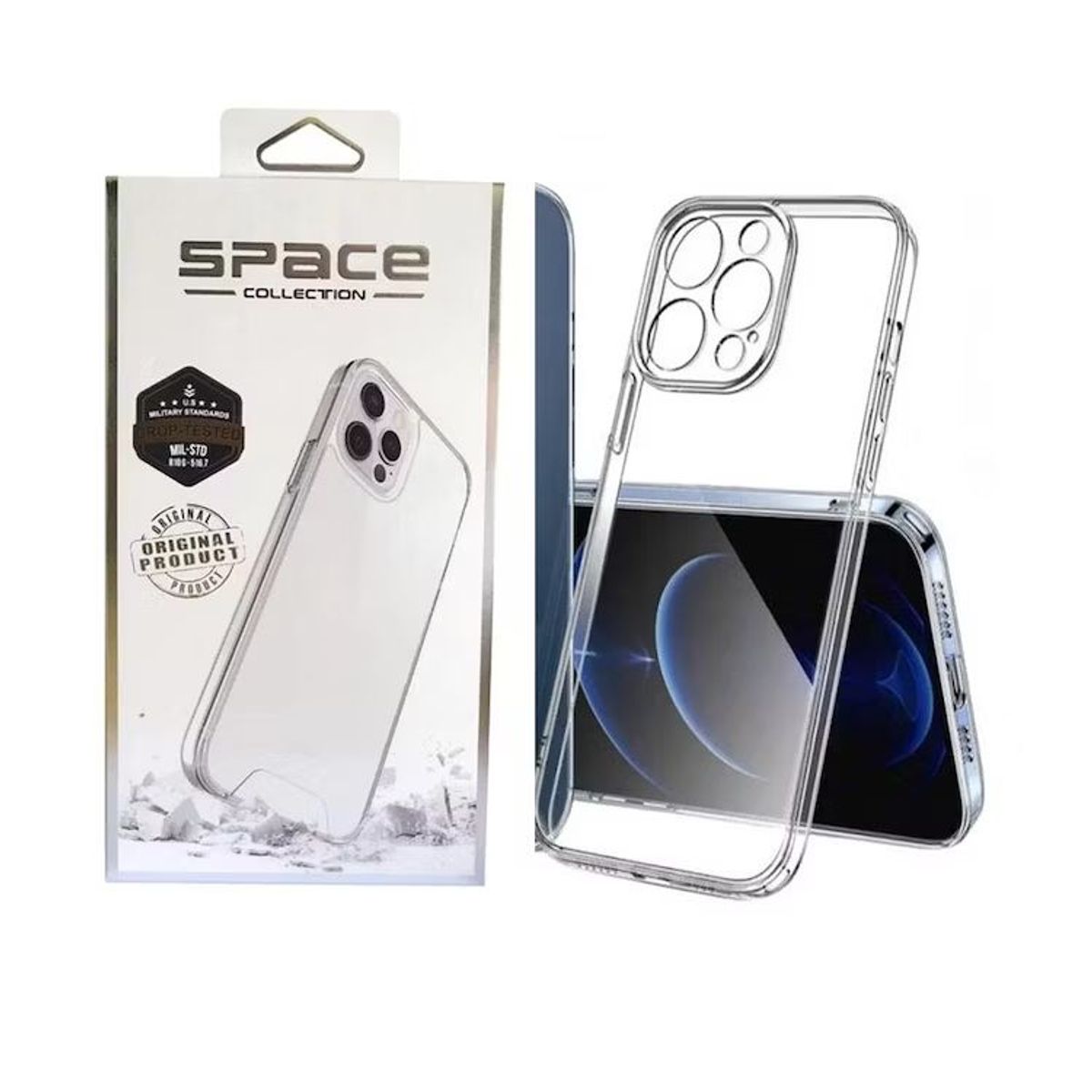 GENERICO - Case Space Funda iPhone 14 PRO -Transparente