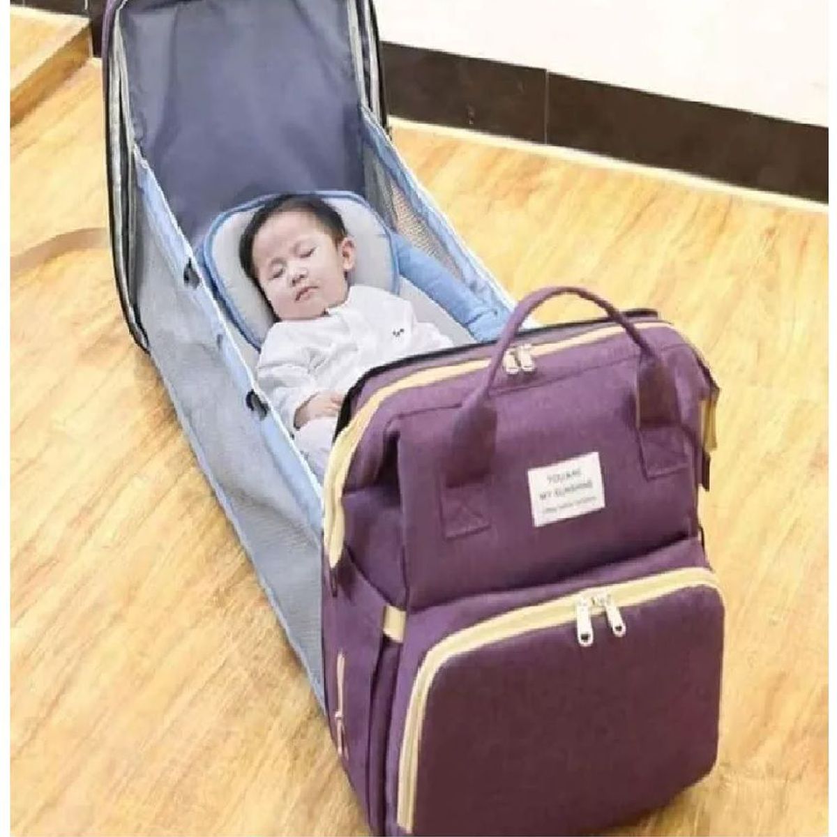 GENERICO - Pañalera Mochila con Cambiador Convertible 3 en 1 Termica
