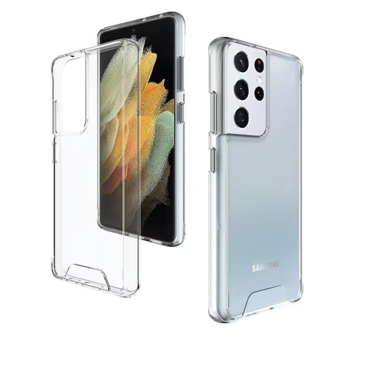 GENERICO - Case Space Funda SAMSUNG 21 ULTRA -Transparente