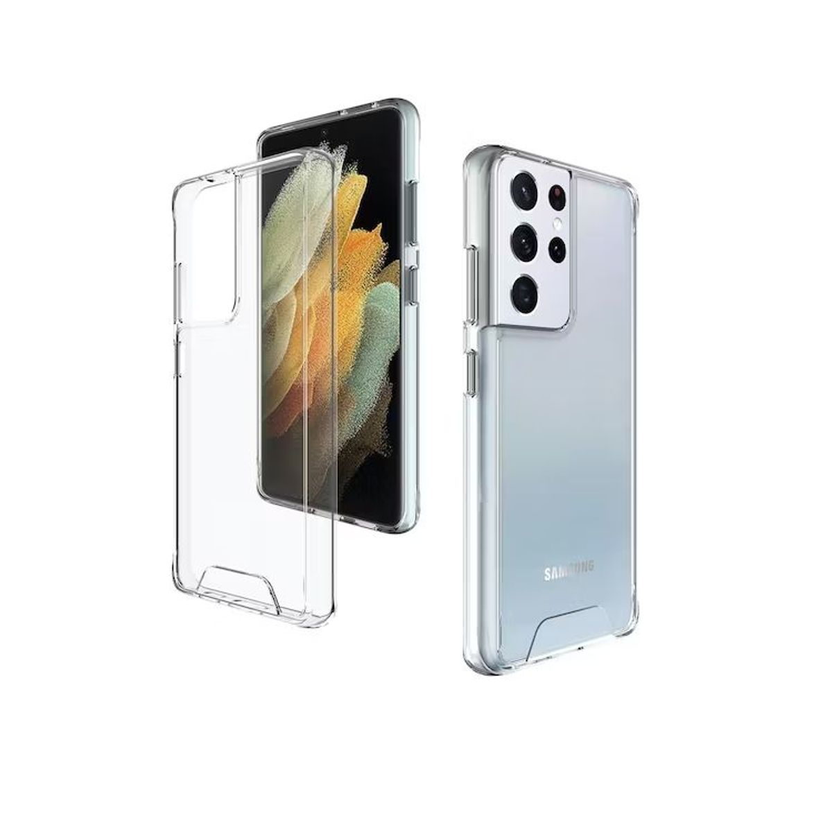 GENERICO - Case Space Funda SAMSUNG 21 ULTRA -Transparente