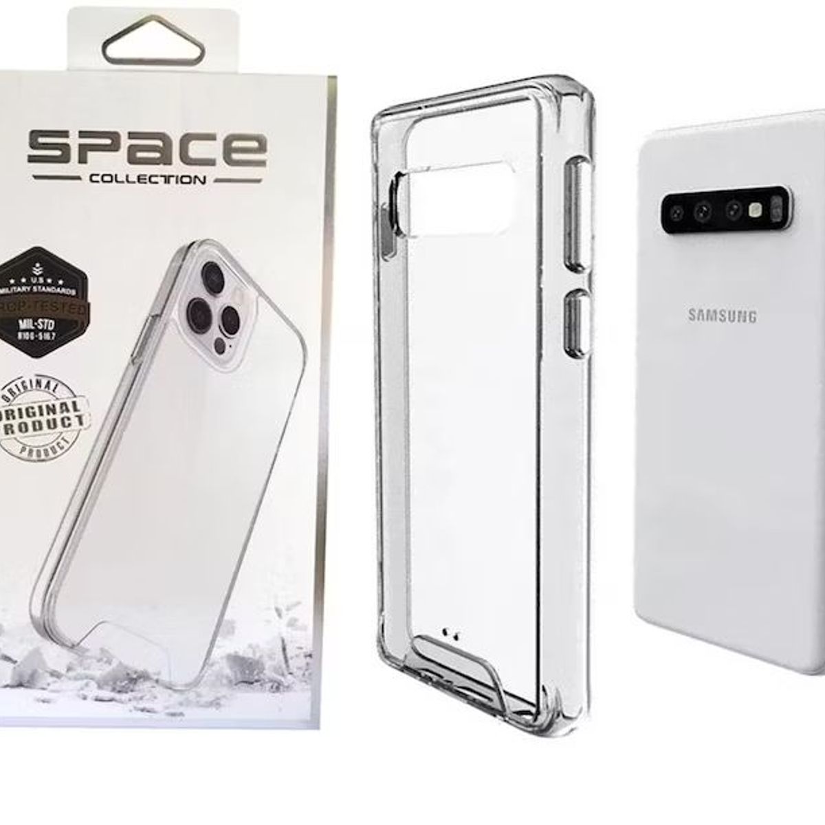 GENERICO - Case Space Funda SAMSUNG S10 PLUS - Transparente