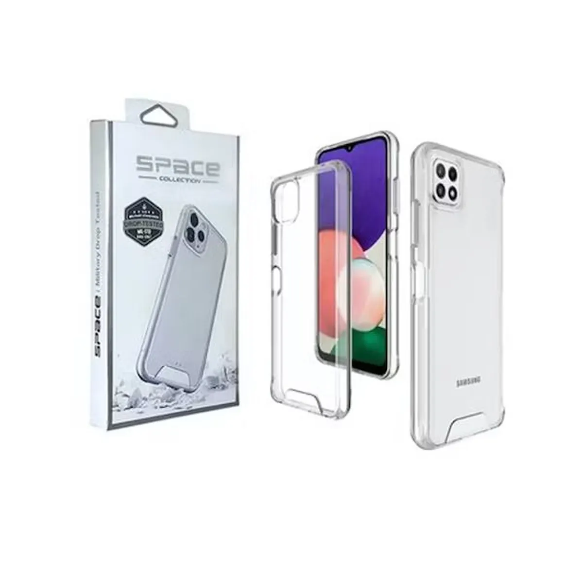 GENERICO - Case Space Funda para SAMSUNG A22 - Transparente