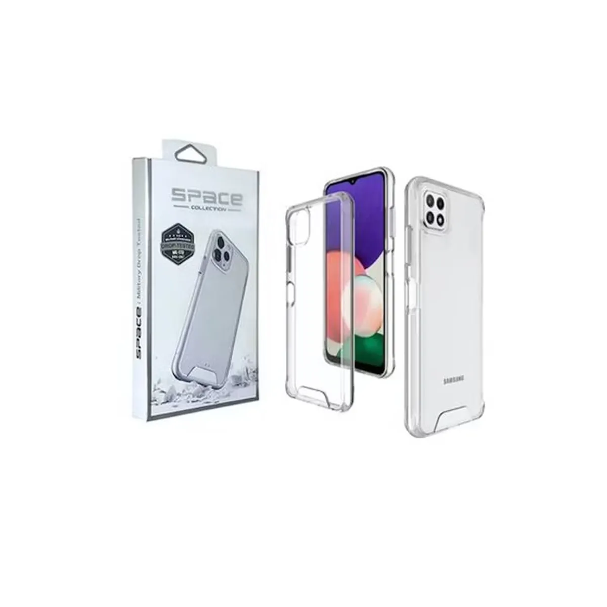 GENERICO - Case Space Funda para SAMSUNG A22 - Transparente