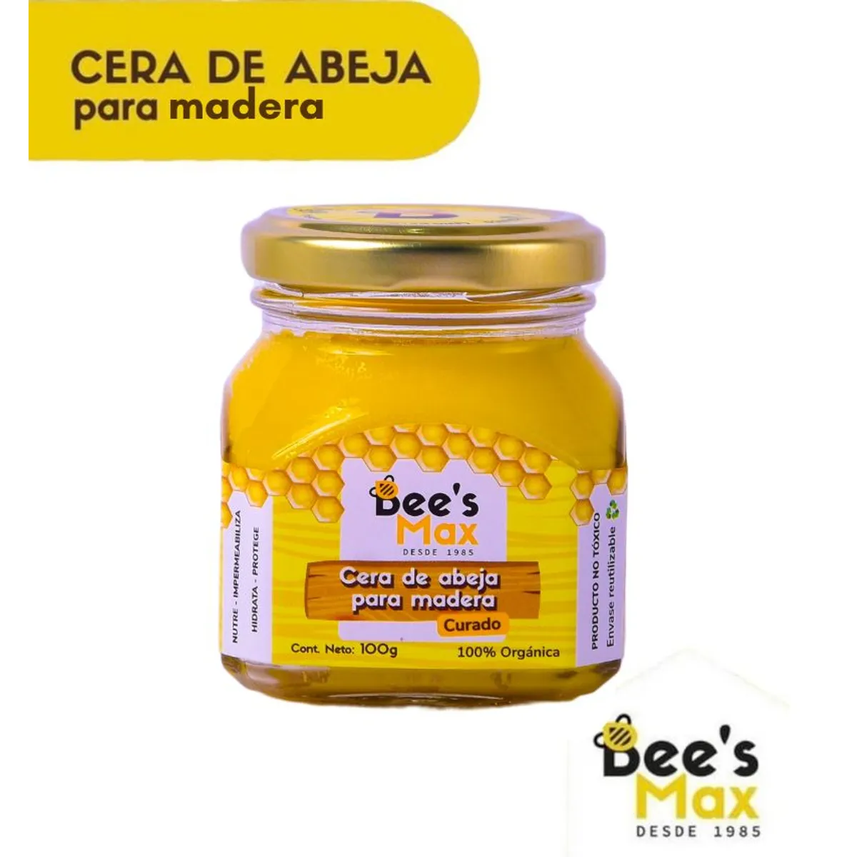 BEE'S MAX - Cera De Abeja Para Madera