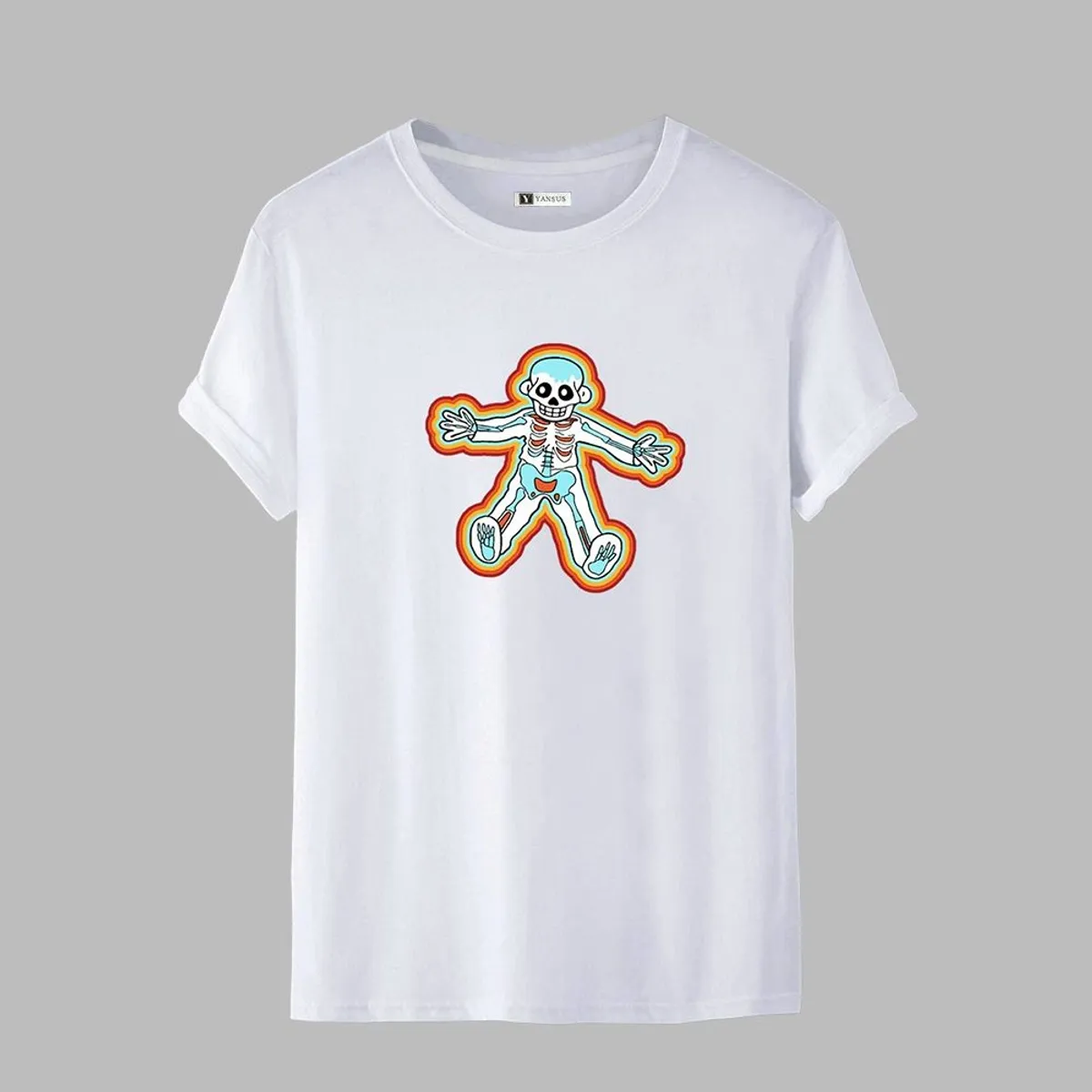 YANSUS - Polo Hombre Yansus Blanco Estampado