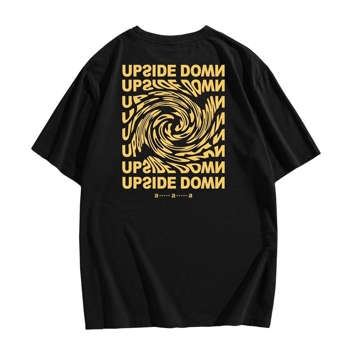 YANSUS - Polo Hombre Yansus Negro Estampado Letra