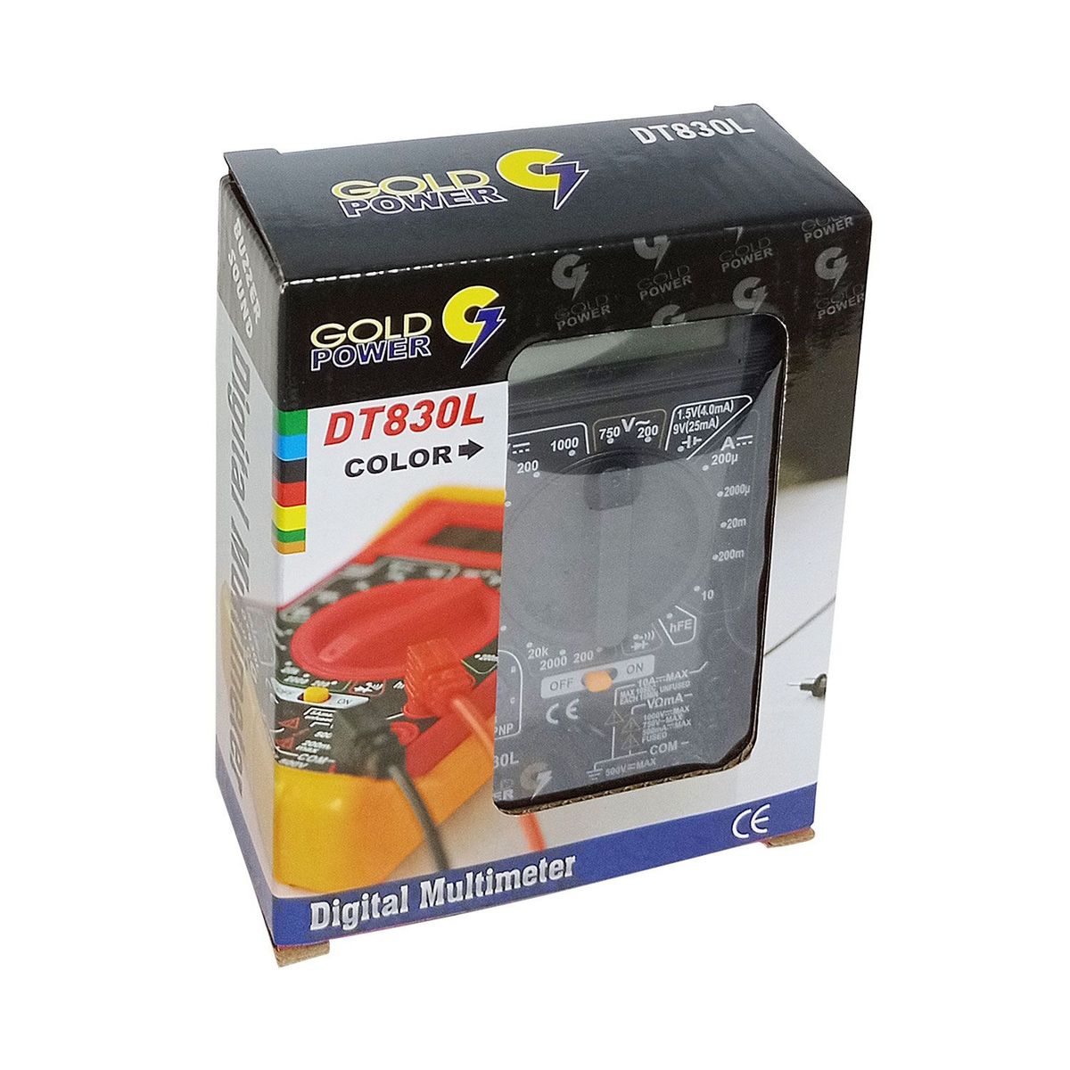 GENERICO - Multímetro Digital DT-830LBK GOLD POWER