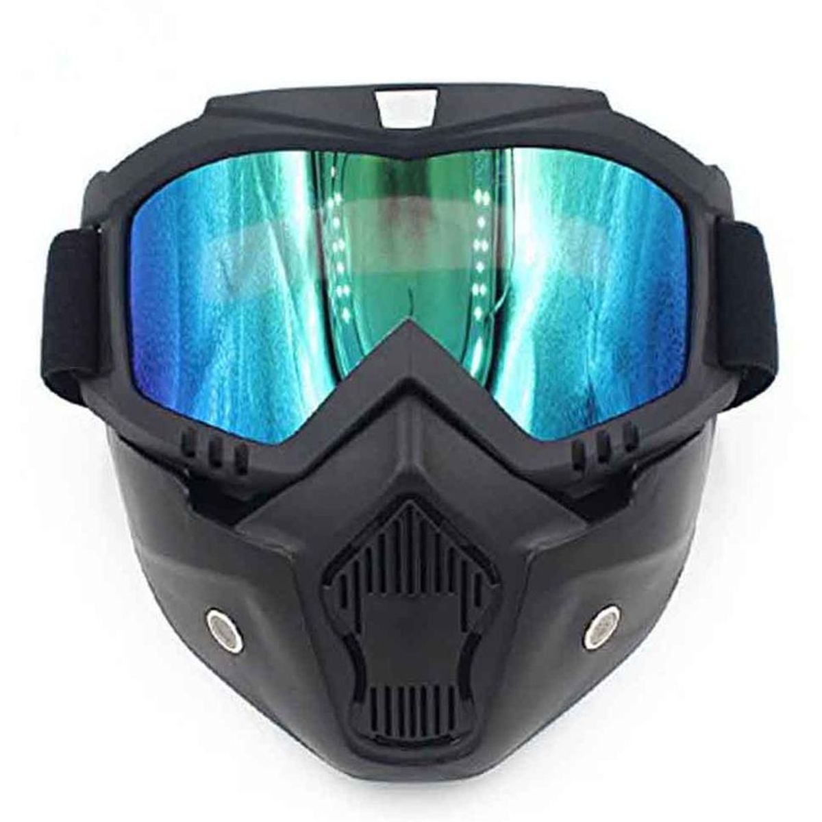 VATYERTY - Máscara modular gafas desmontables boca filtro ciclismo motocicleta