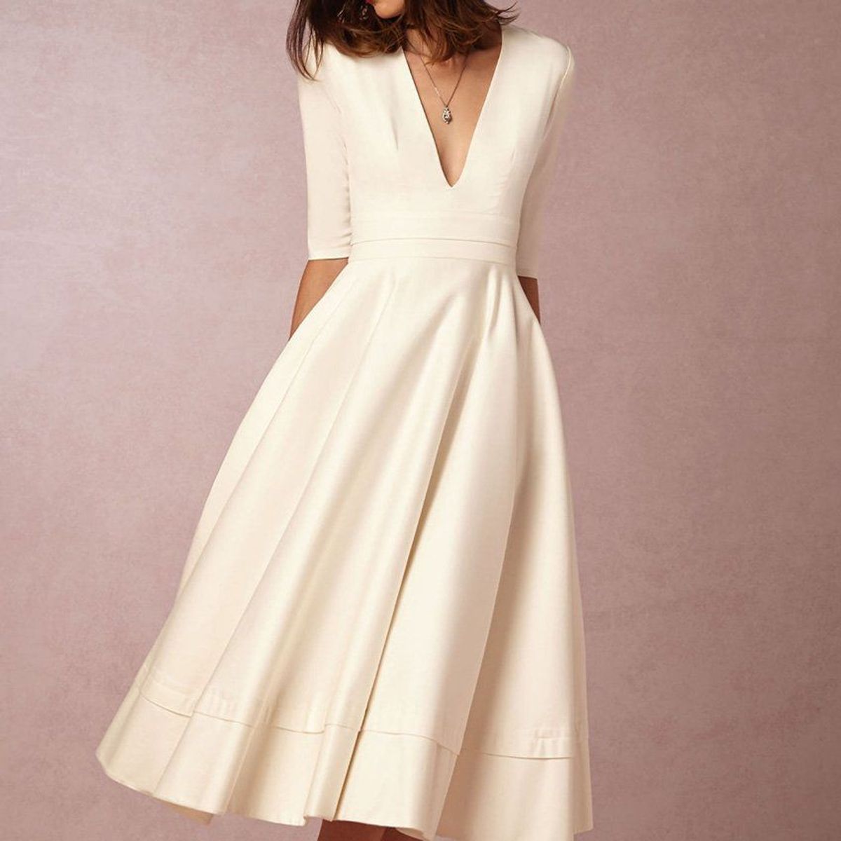 VATYERTY - Vestido Vatyerty  Beige - Oficina Mujer