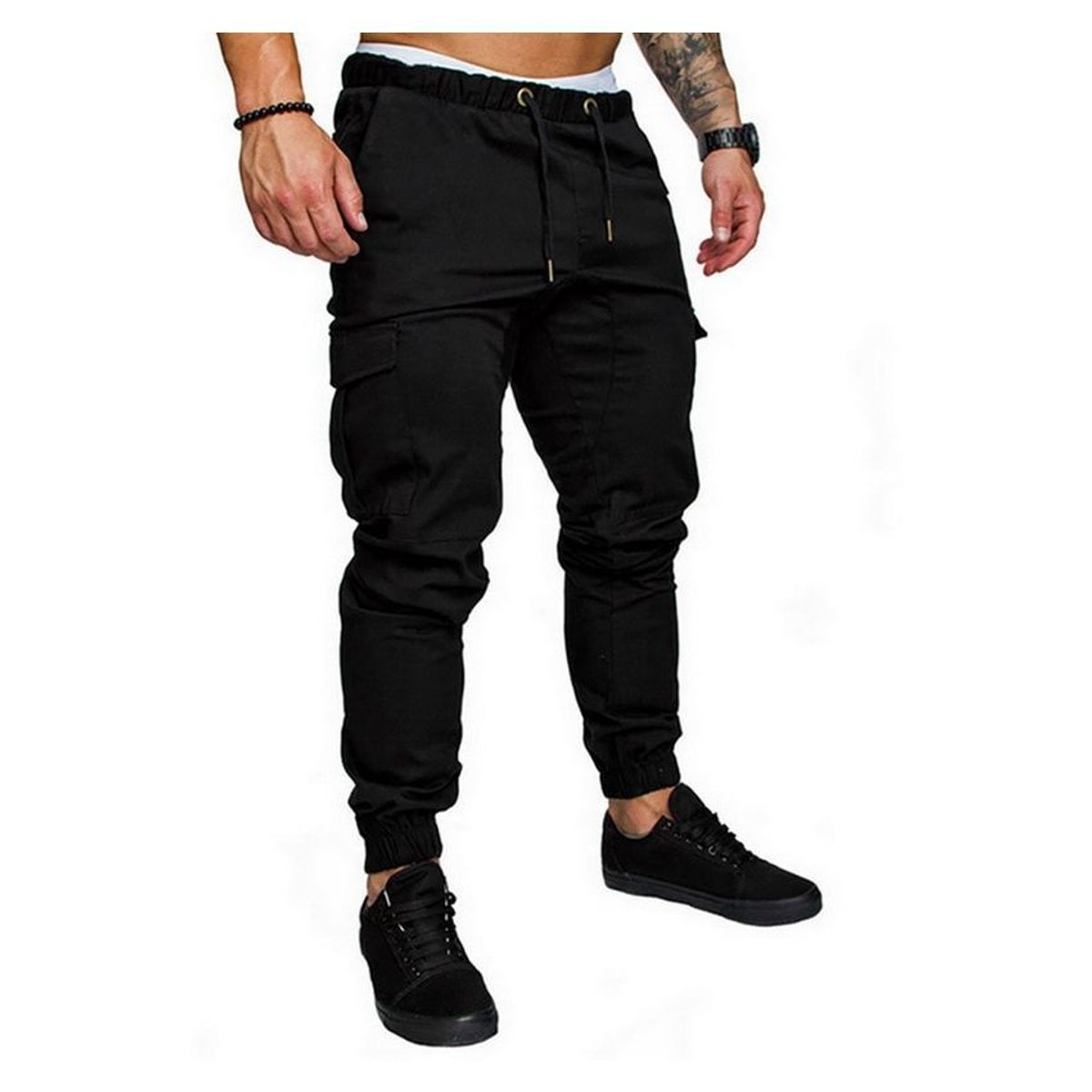 VATYERTY - Pantalón para hombre - Negro