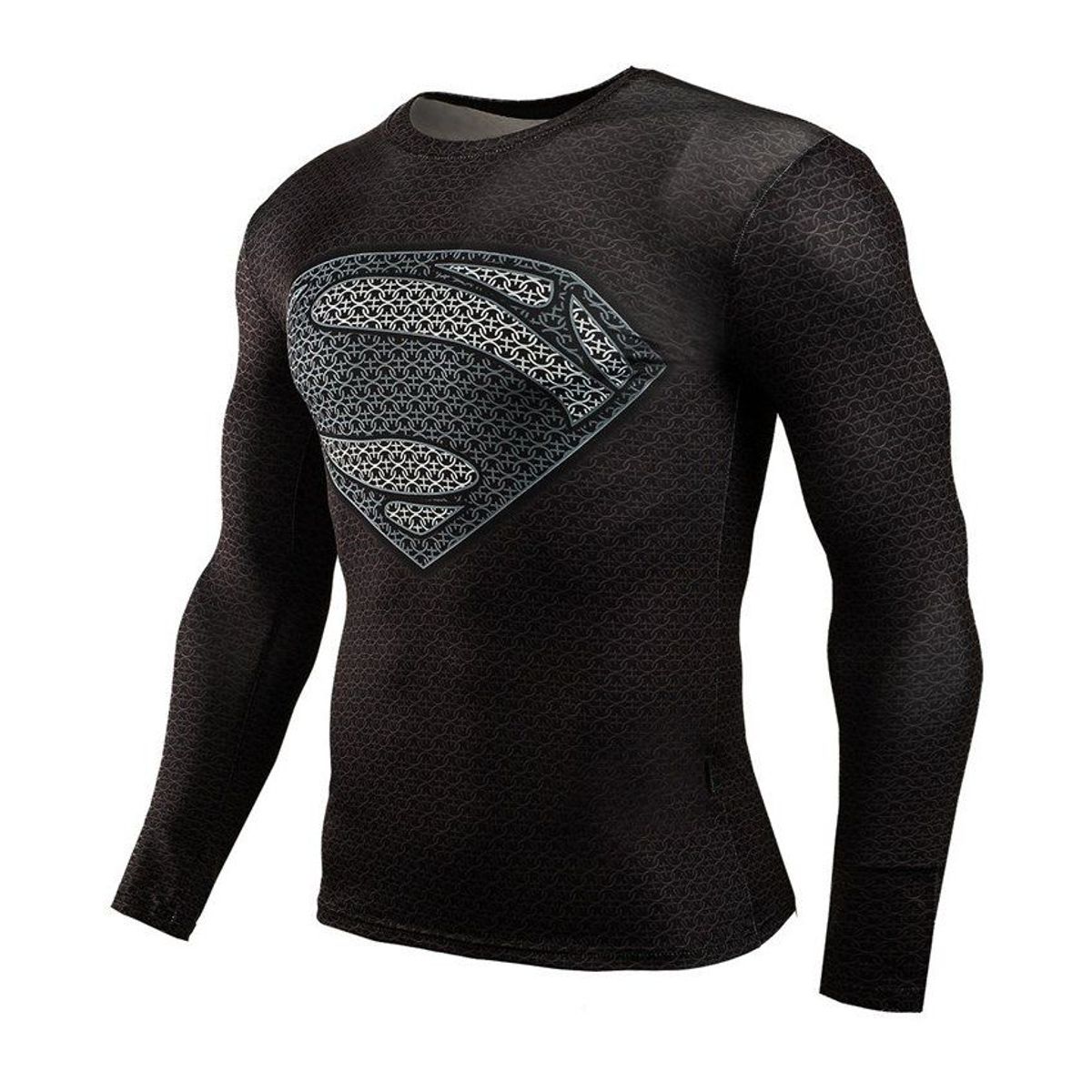 VATYERTY - Superman sport shirt hombres 3d imprimir camisetas de running - negro