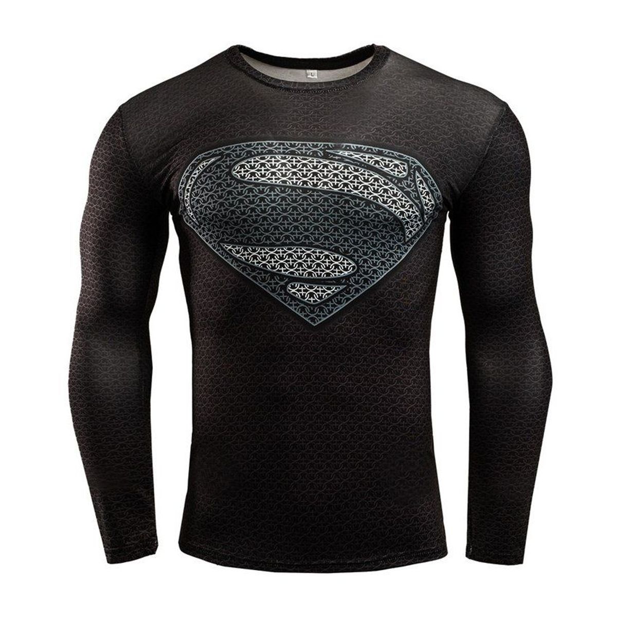 VATYERTY - Superman sport shirt hombres 3d imprimir camisetas de running - negro