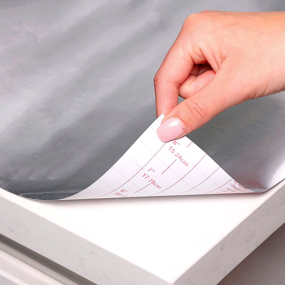 CONTACT - Lámina Con-Tact® Metal FX™ Acero Inoxidable 45.72 x 182.88 cm