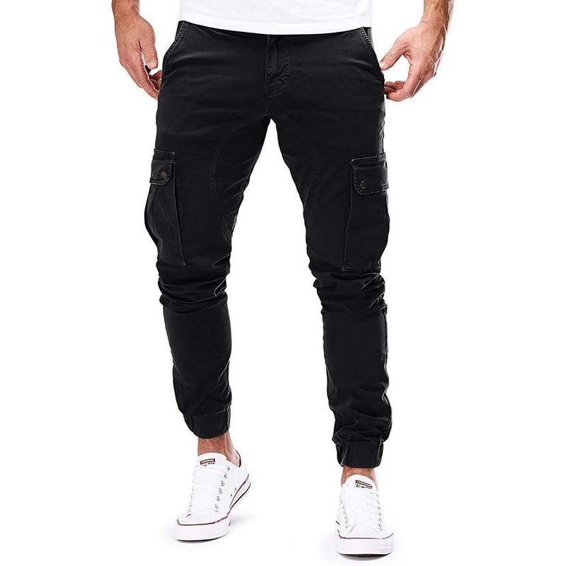 VATYERTY - Pantalón militar para hombre - Negro