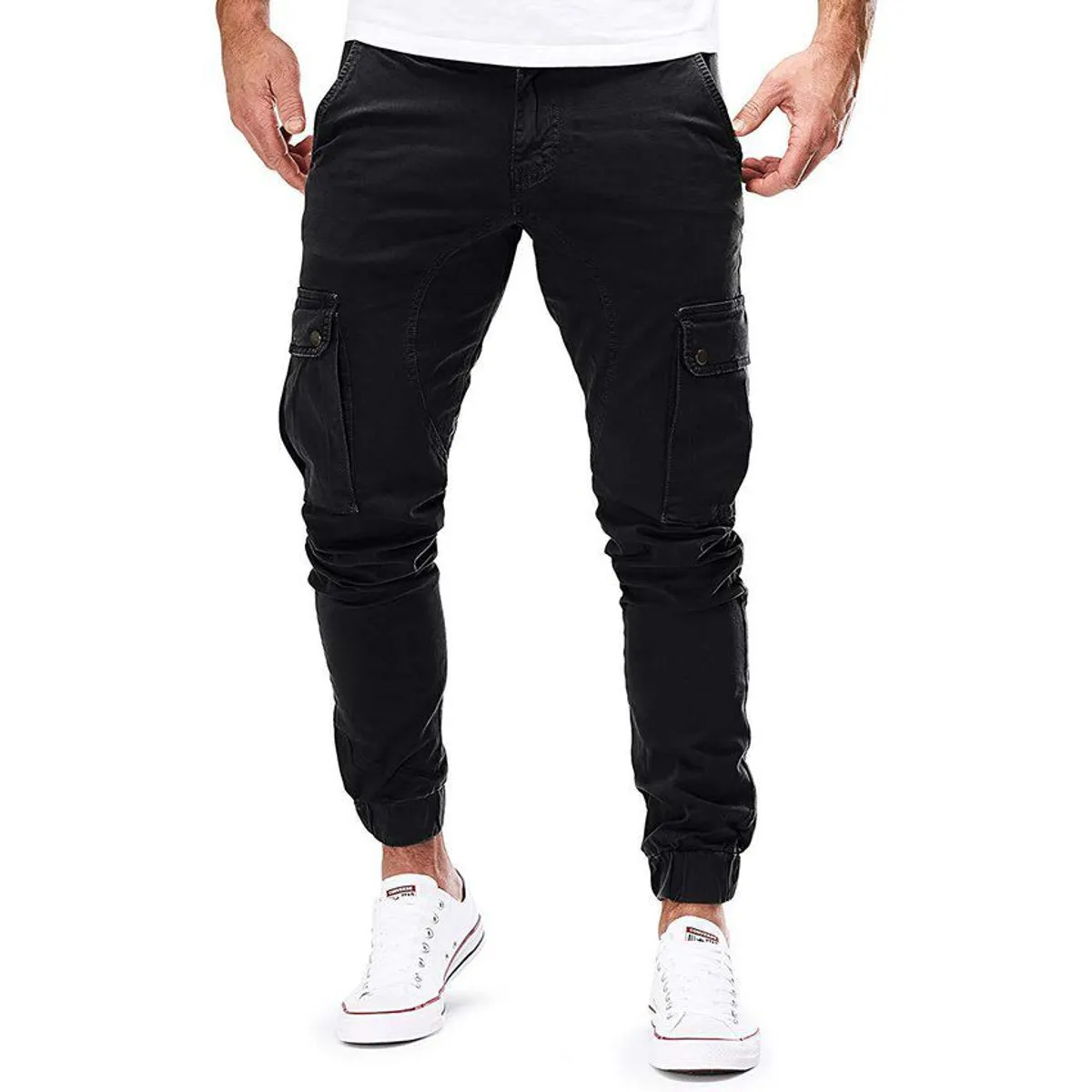 VATYERTY - Pantalón militar para hombre - Negro