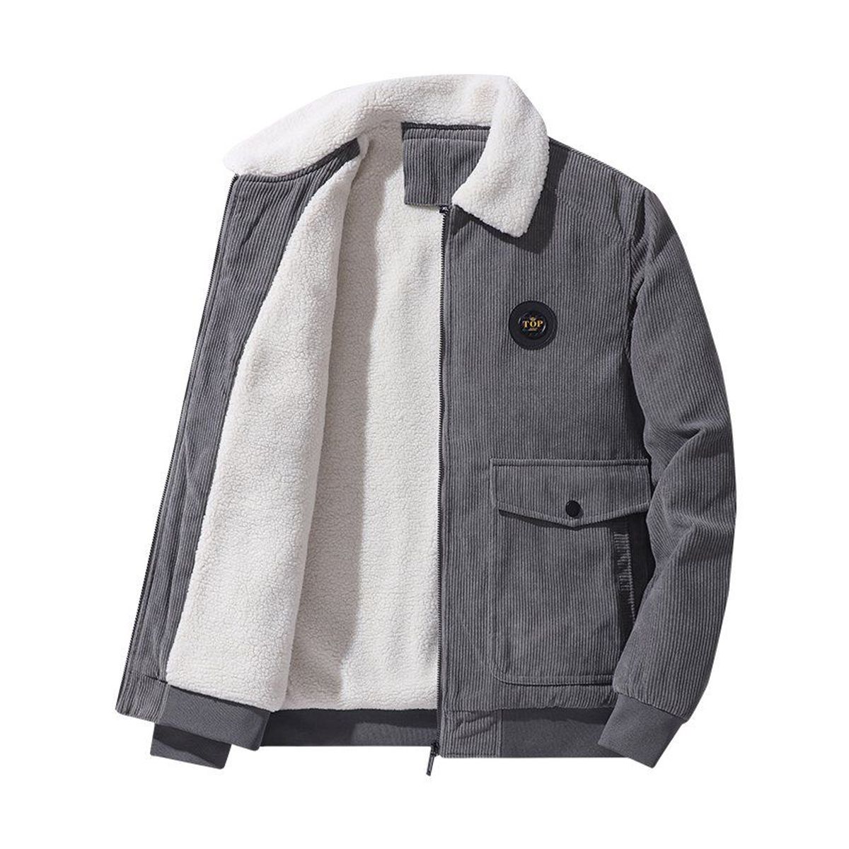 BLWOENS - Casaca Blwoens Hombre Negro Con Interior Afelpado