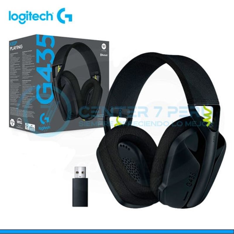 LOGITECH - AUDIFONO CMICROF LOGITECH G435 LIGHTSPEED  BLUETOOTH BLACK.