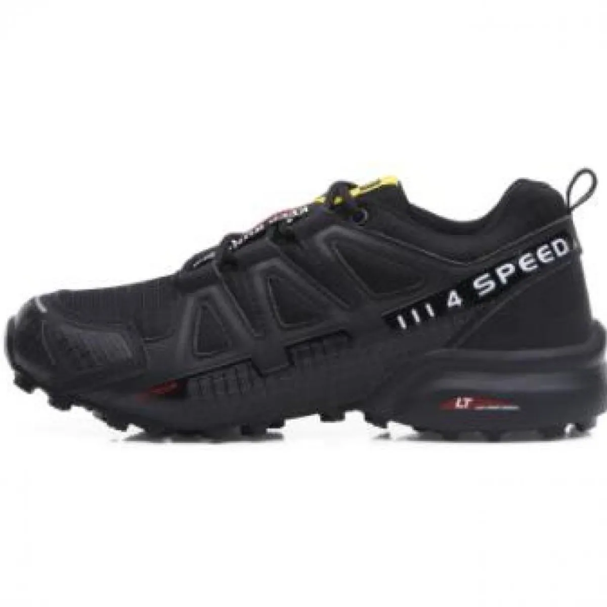 VATYERTY - Zapatilla de senderismo antideslizante para exteriores hombre-negro