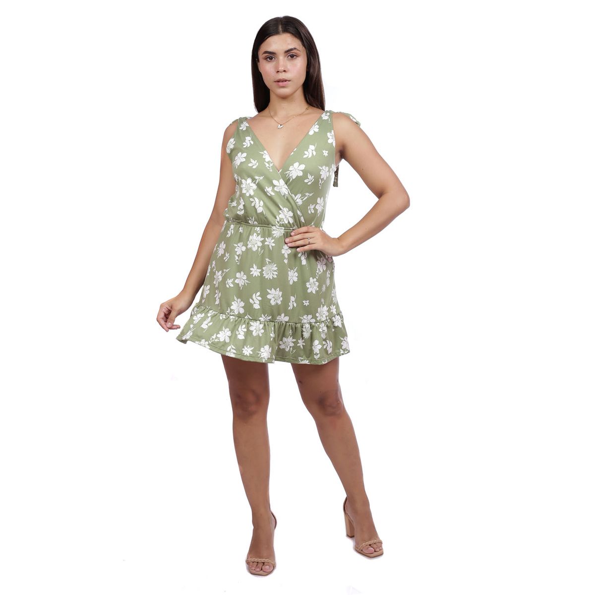 GENERICO - Vestido Sexy Lazos Espalda Descubierta