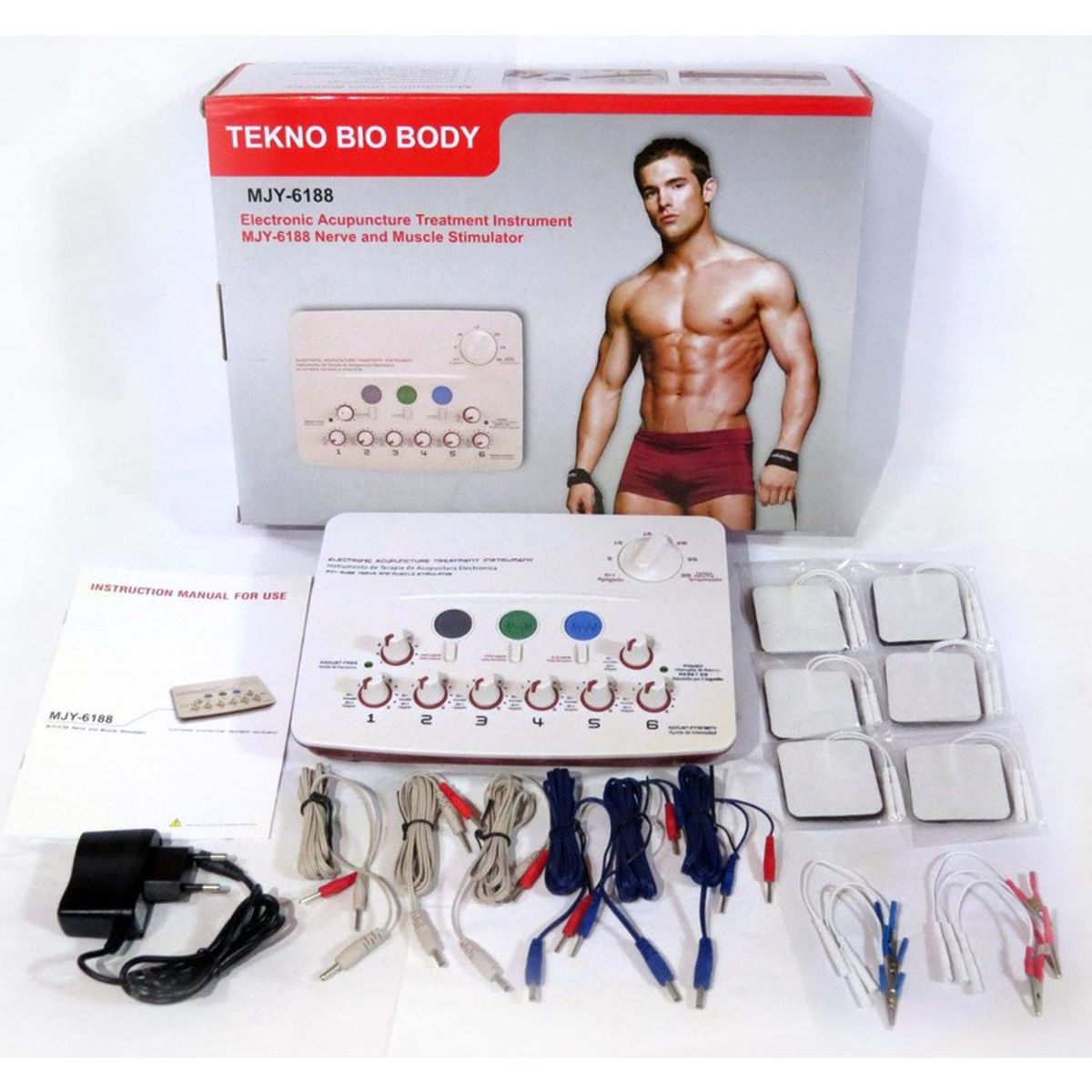 GENERICO - Electromasajeador terapéutico profesional con tenés de acupuntura