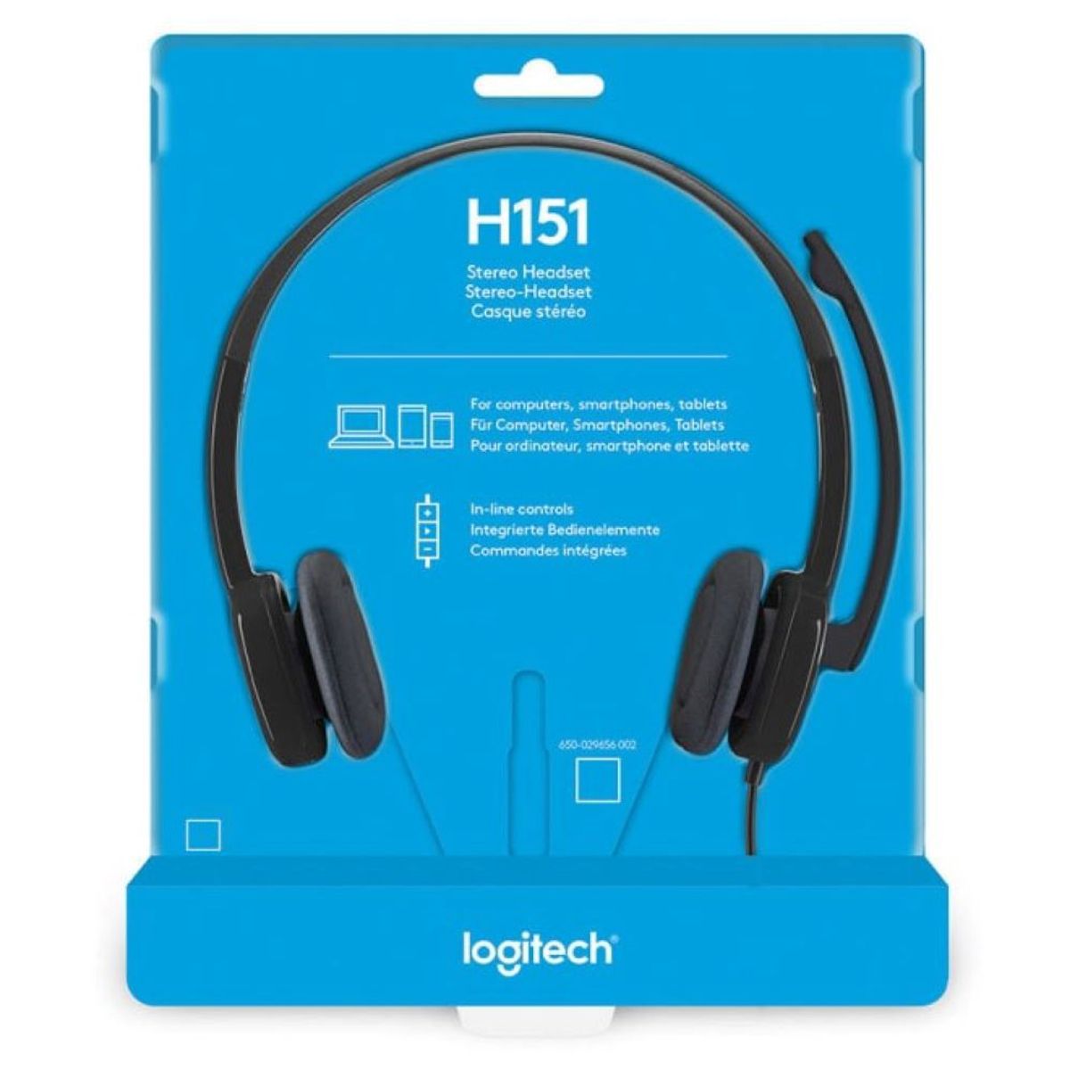 LOGITECH - AUDIFONO CMICROF LOGITECH H151 STEREO BLACK 981-000587