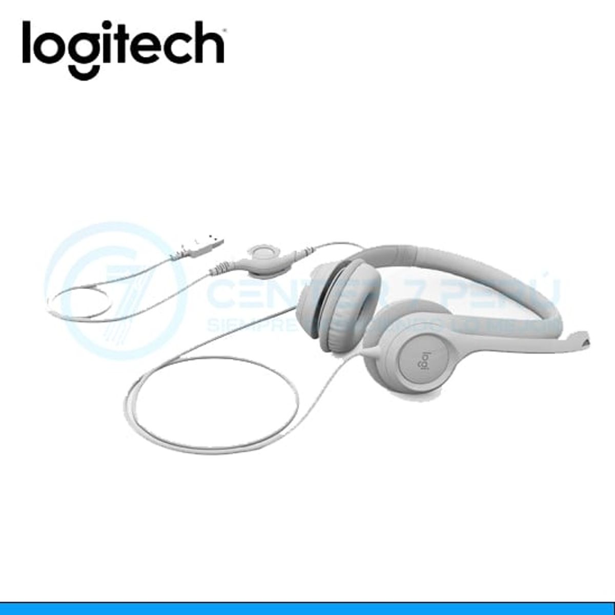 LOGITECH - AUDIFONO CMICROF LOGITECH H390 USB NOISE CANCELLING WHITE