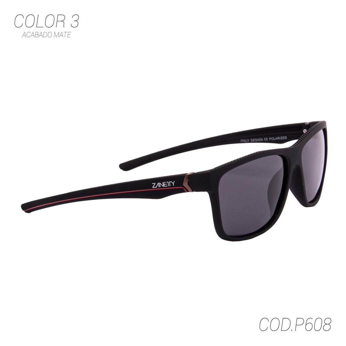 ZANETTY - LENTES DE SOL POLARIZADOS HOMBRE P608 ZANETTY