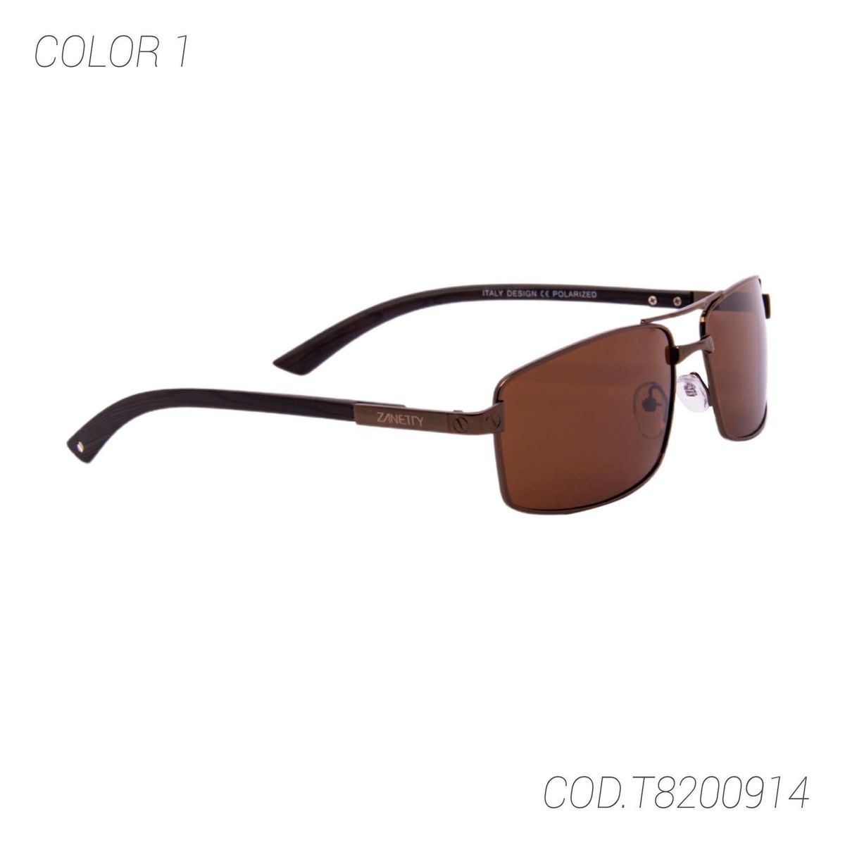 ZANETTY - LENTES DE SOL POLARIZADOS UNISEX T8200914 ZANETTY