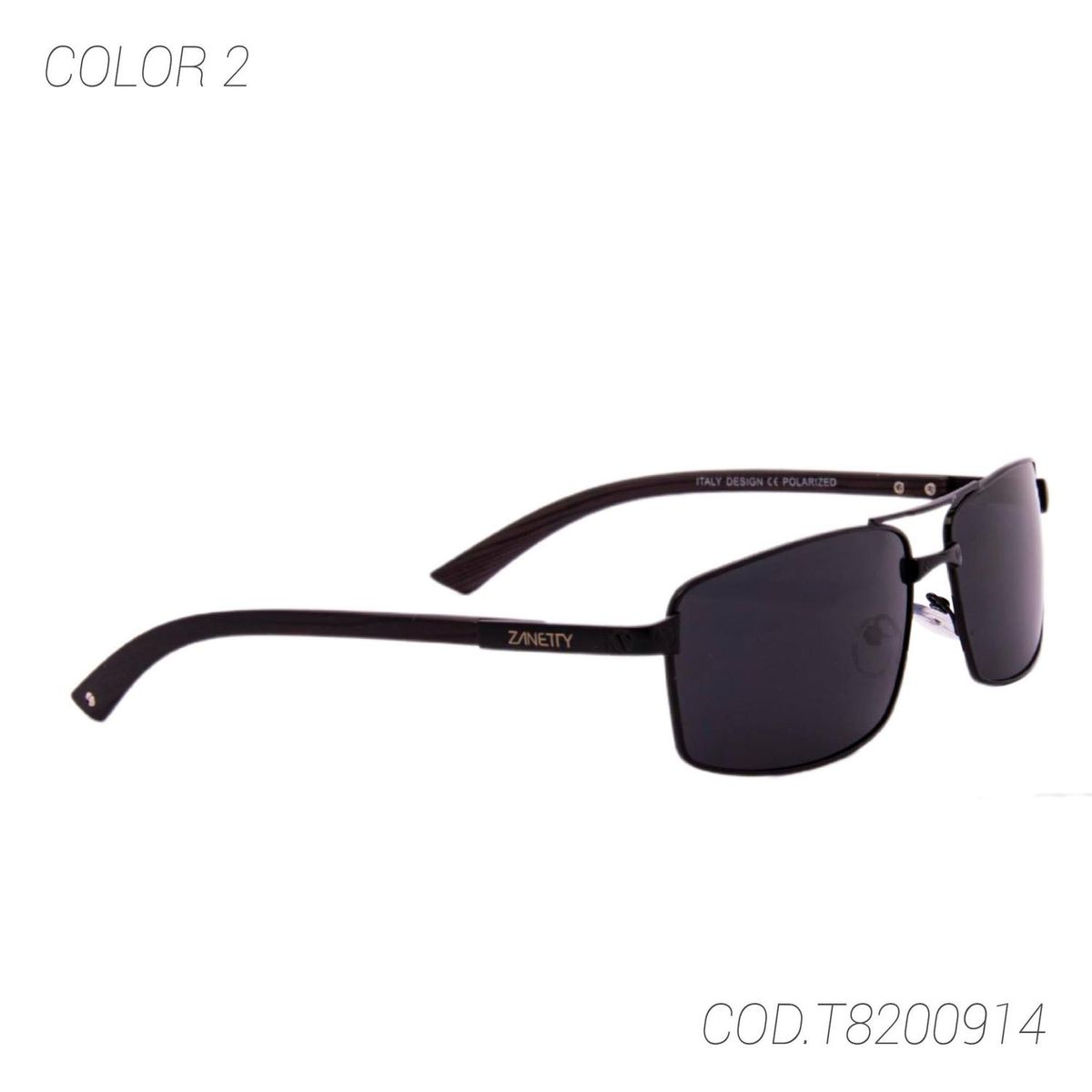 ZANETTY - LENTES DE SOL POLARIZADOS UNISEX T8200914 ZANETTY