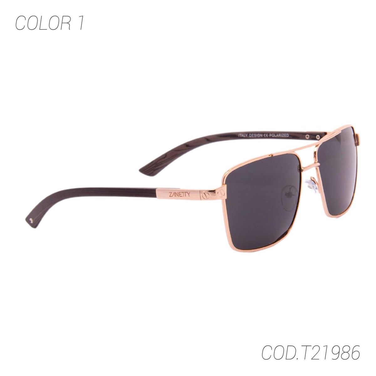 ZANETTY - LENTES DE SOL POLARIZADOS UNISEX T21986 ZANETTY