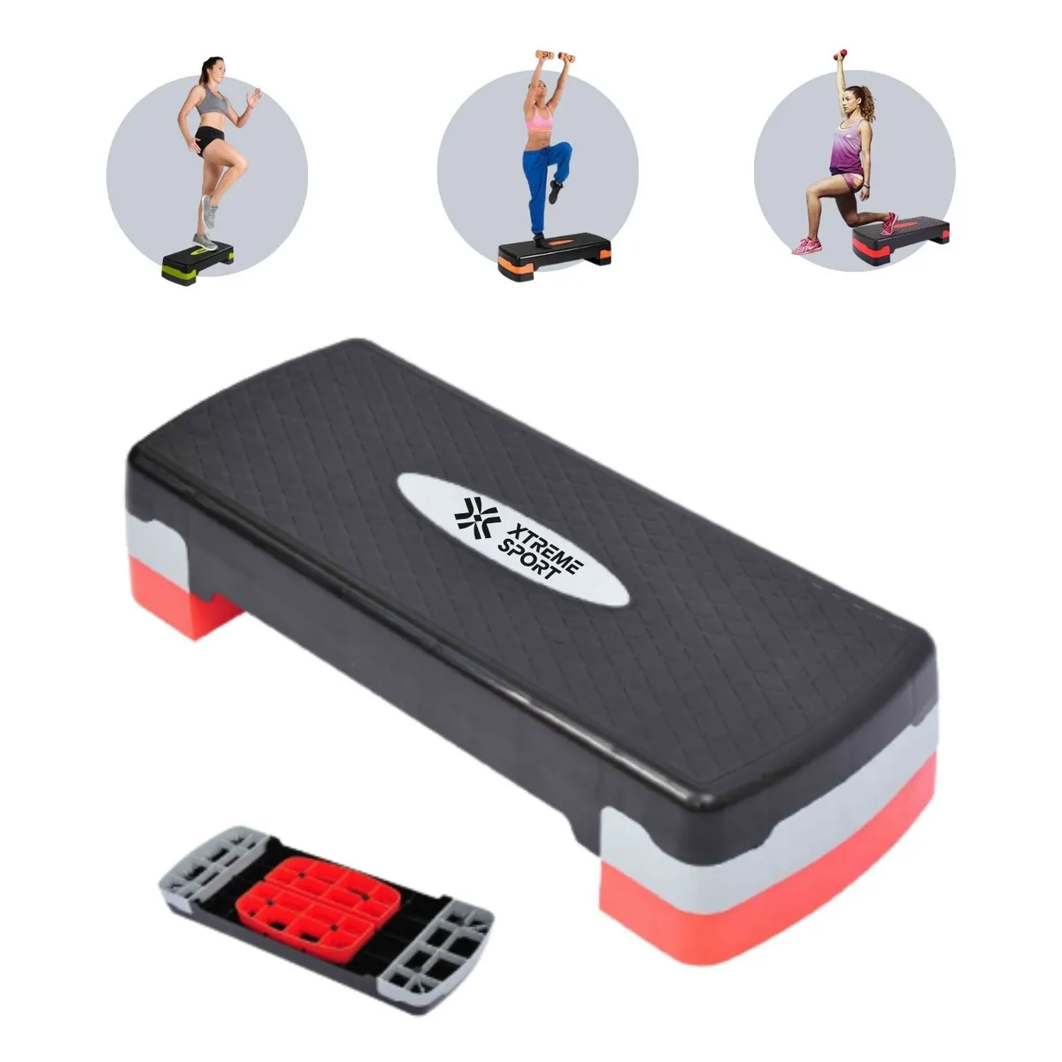 XTREME SPORT - Step Aerobic Plataforma de 2 Niveles