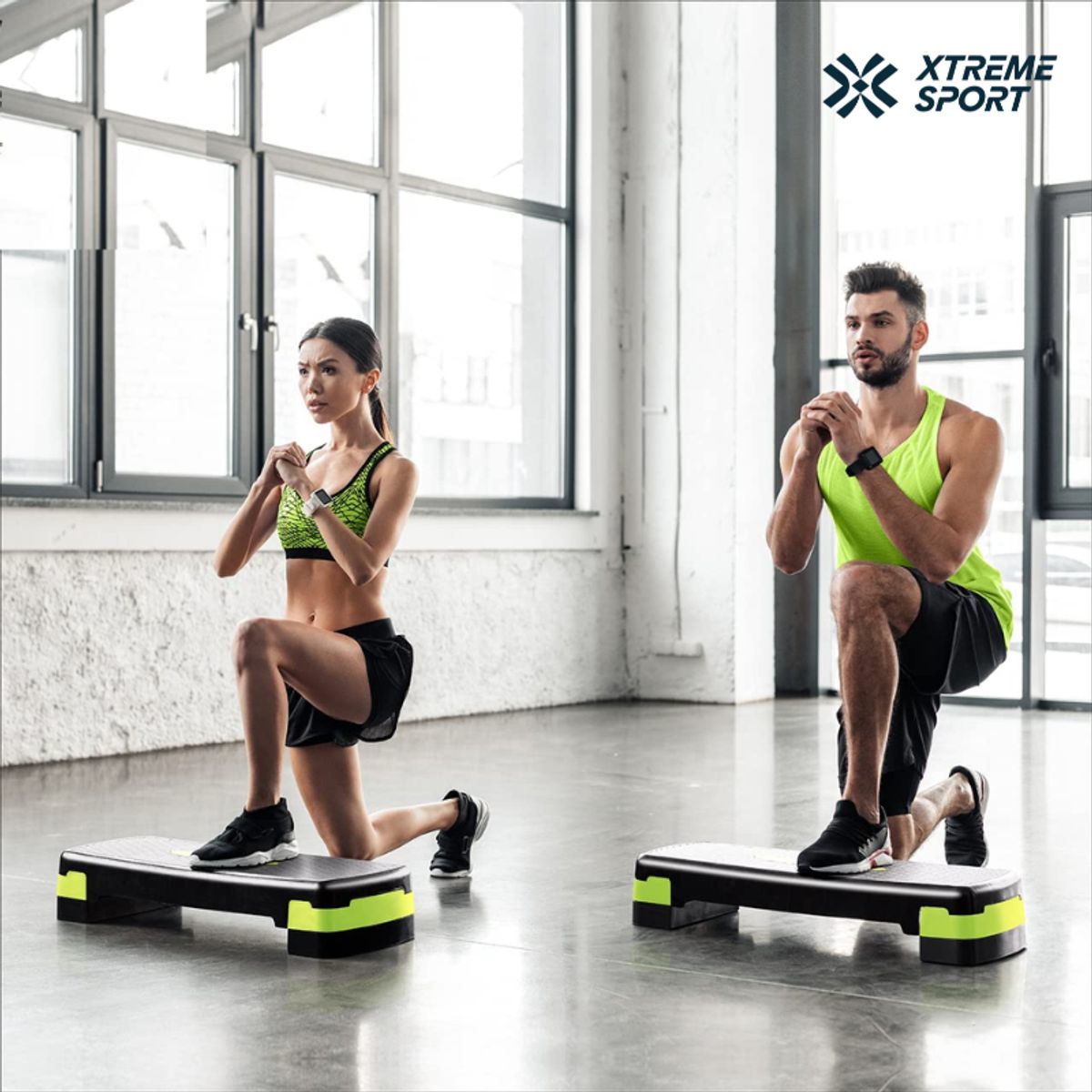 XTREME SPORT - Step Aerobico ajustable 2 niveles Antideslizante