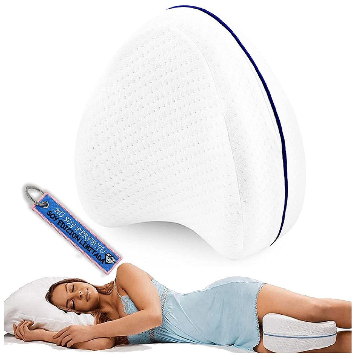 ALPHA GYM - Almohada ortopédica para rodillas y piernas Mejor descanso sueño