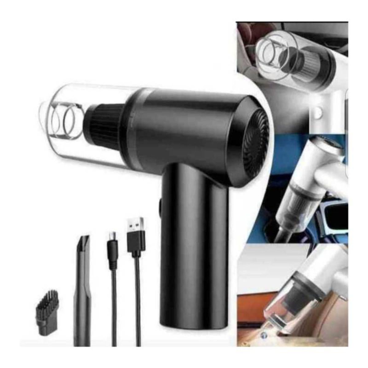 GENERICO - Mini Aspiradora Portátil para Casa y Auto Recargable