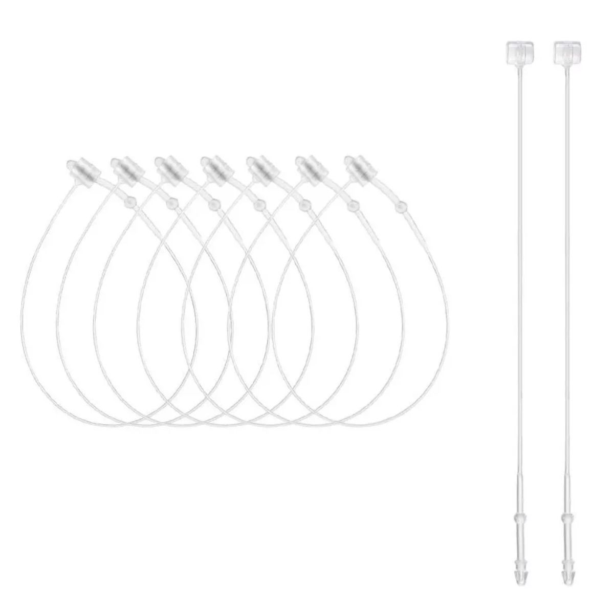 GENERICO - 5000 Precintos - Cinchos De Seguridad De Plástico Loop Pins