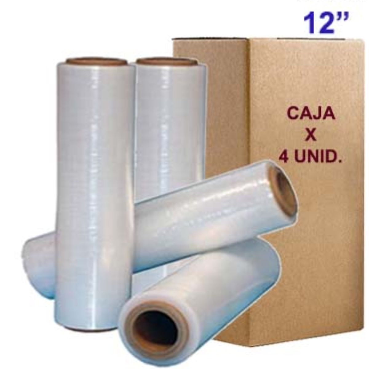 GENERICO - Strecth Film 12 Pulg. Film Para Embalaje Fil Caja X 4 Conos