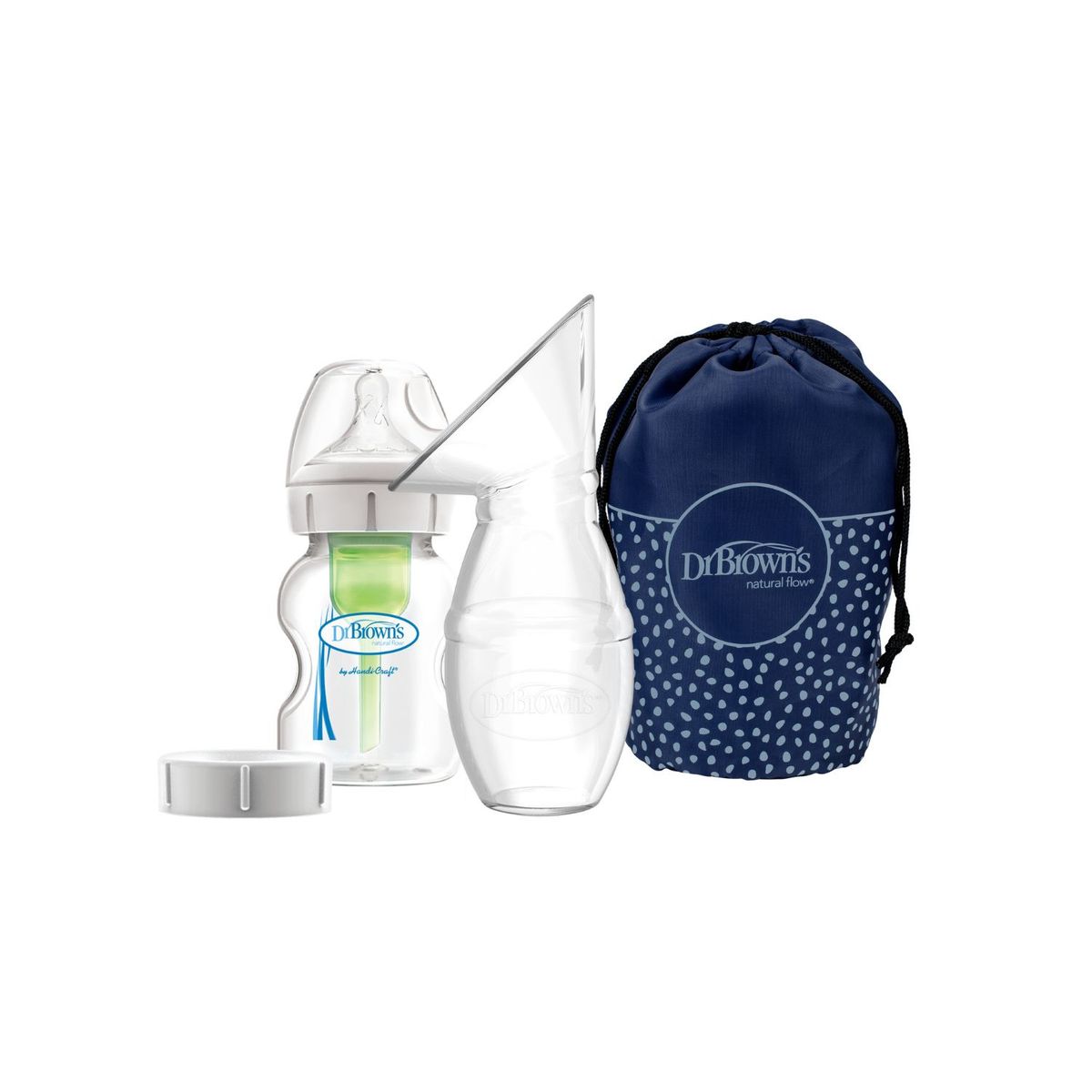 DR BROWNS - Set de almacenamiento materno  Negro Dr Brown´s