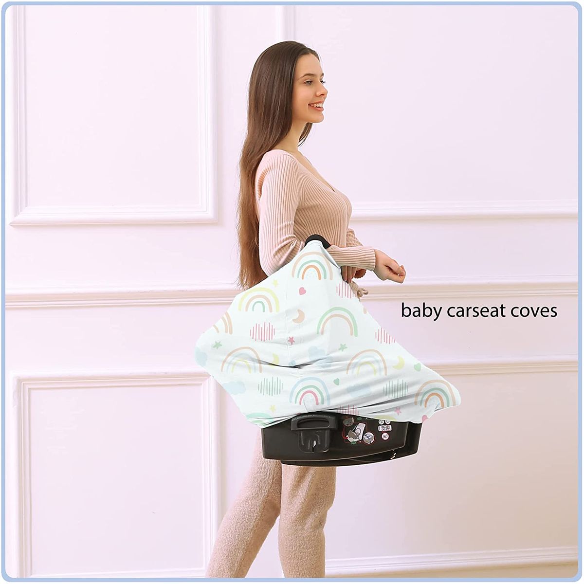 GENERICO - COBERTOR DE ASIENTO DE AUTO - ARCOIRIS