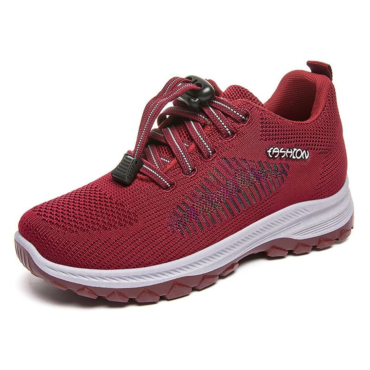 BLWOENS - Zapatillas casuales hombres zapatillas para caminar hombres-rojo